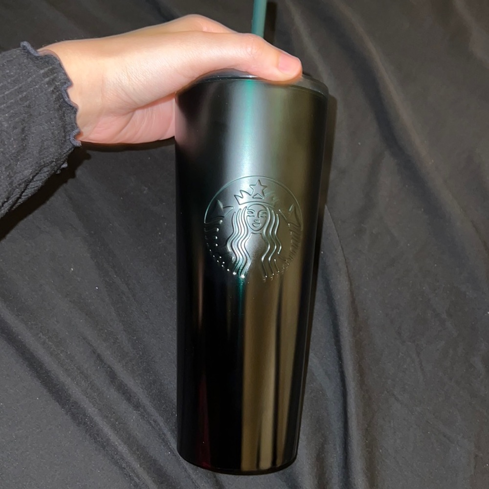 Starbucks Iridescent Black/Green Cup